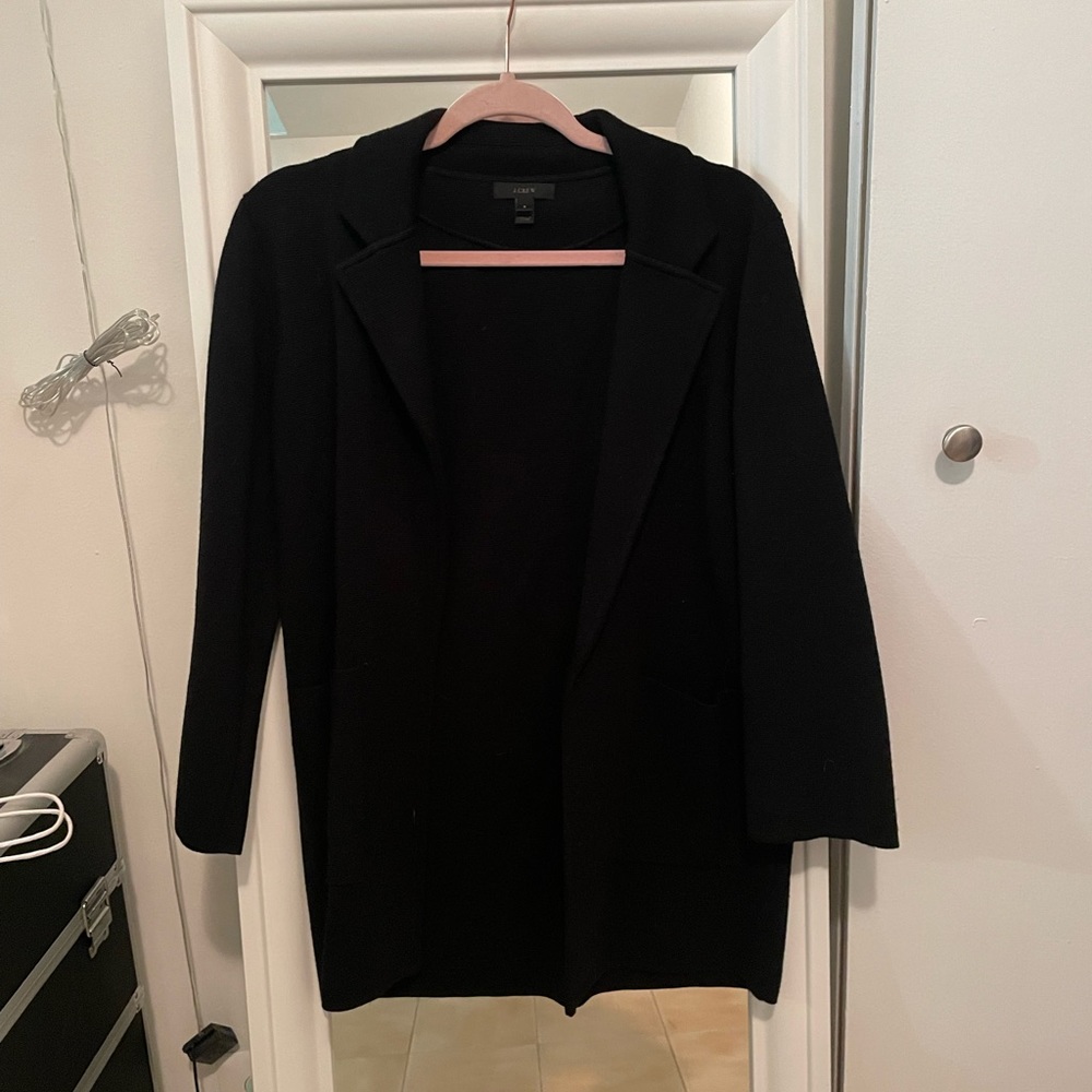 J. Crew black sweater blazer